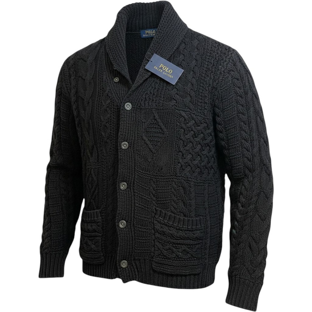 Polo Ralph Lauren Mens Fisherman Sweater Cable Knit Old Money Coastal XL Preppy
